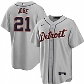 Men's Detroit Tigers #21 Jackson Jobe Gray Cool Base Stitched Jersey Dzhi,baseball caps,new era cap wholesale,wholesale hats